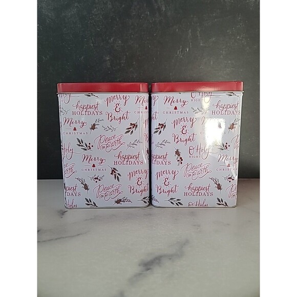 Christmas Party Tin Food Safe Set Of Two - Picture 2 of 10